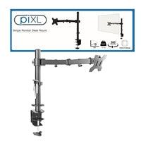 piXL Steel Monitor Arm - Single Desk Mount 32-34 piXL Steel Monitor Arm - Single Desk Mount 32-34